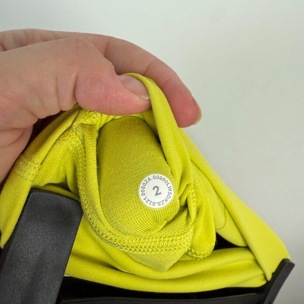 Lululemon Align High-Rise Pant 25" Yellow Pear Size 2 - Picture 7 of 8